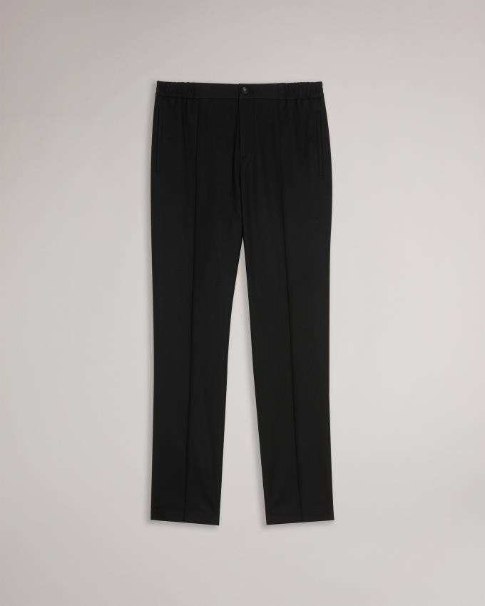 Pantalon Ted Baker Slim Fit With Drawcord Waist Noir Homme | LJJ-96229412